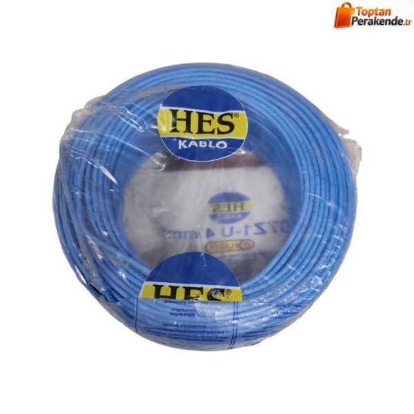 Hes Nya Kablo 4 Mm Mavi (H07z1-U) Halojen Free